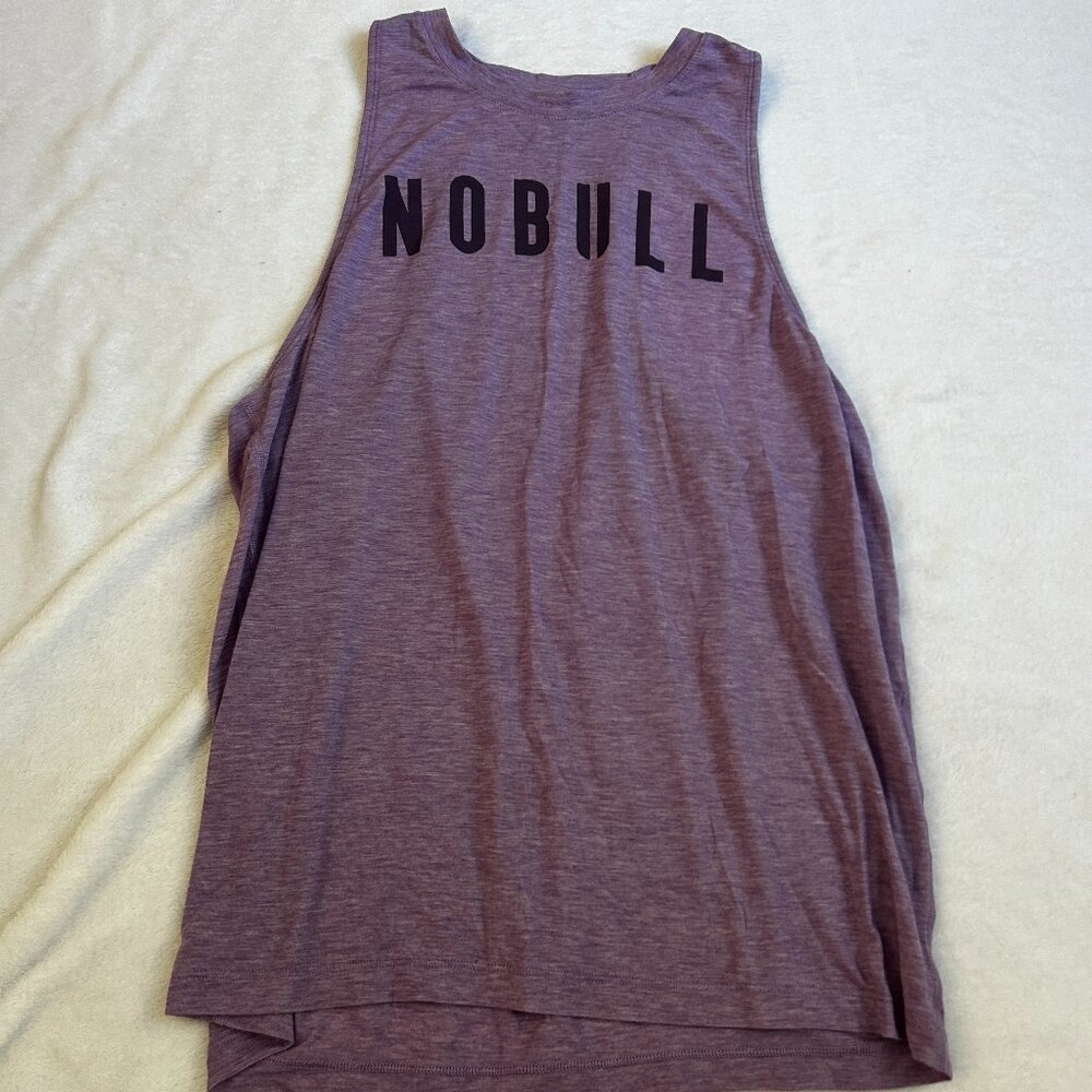 NOBULL Purple Sleeveless Tank Top with Black Logo